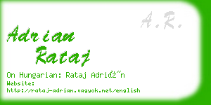 adrian rataj business card